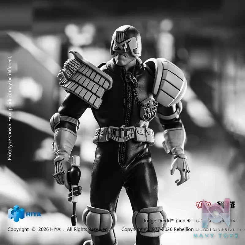 Hiya Toys – EXQUISITE SUPER Series Judge Dredd (Black X White Ver.) 1/12 Scale Action Figure ESJ0163 (Licensed)