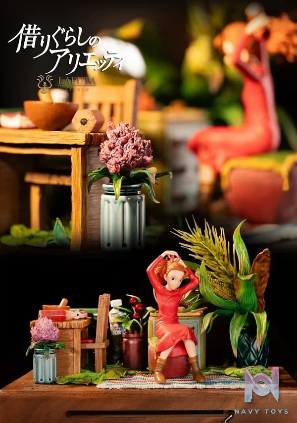LAPUTA Studio - The Secret World of Arrietty resin statue Navy Toys anime figure