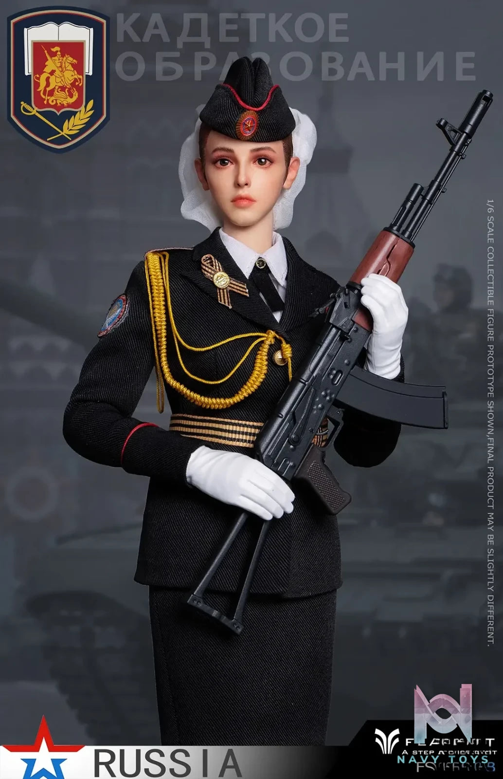 FLAGSET – Original 1/6 Russian Female Soldiers Ministry of Internal Affairs FS-73054A & Ninth Women’s Military Academy FS-73054B & Aerospace Defense Forces FS-73054C (Licensed)