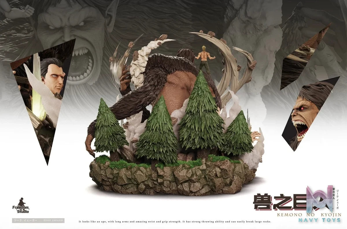 Zeke Jaeger & Beast Titan - Attack On Titan - Freedom Studio resin statue freedom studio anime figure