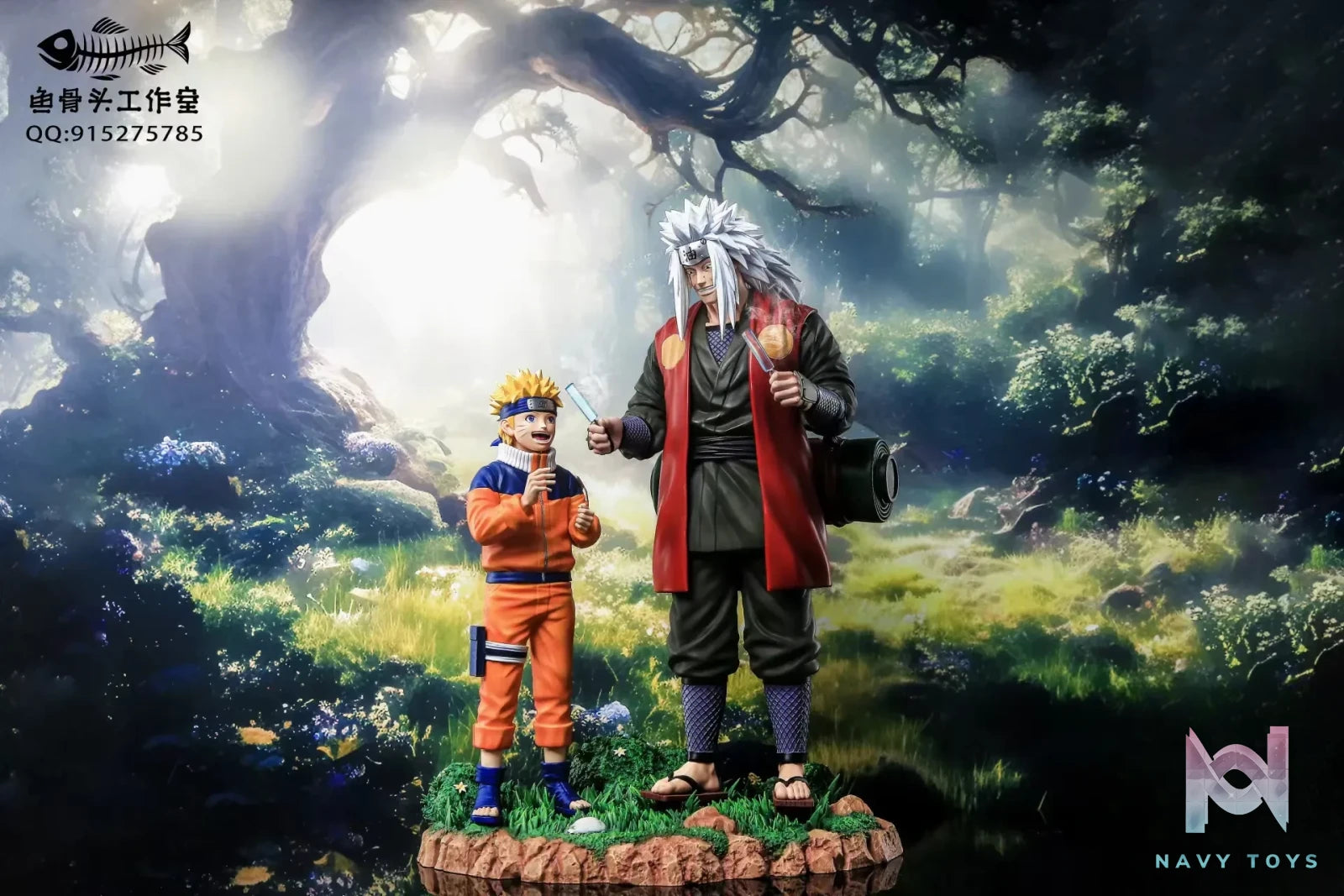 Fish Bone Studio – Naruto Jiraiya & Naruto