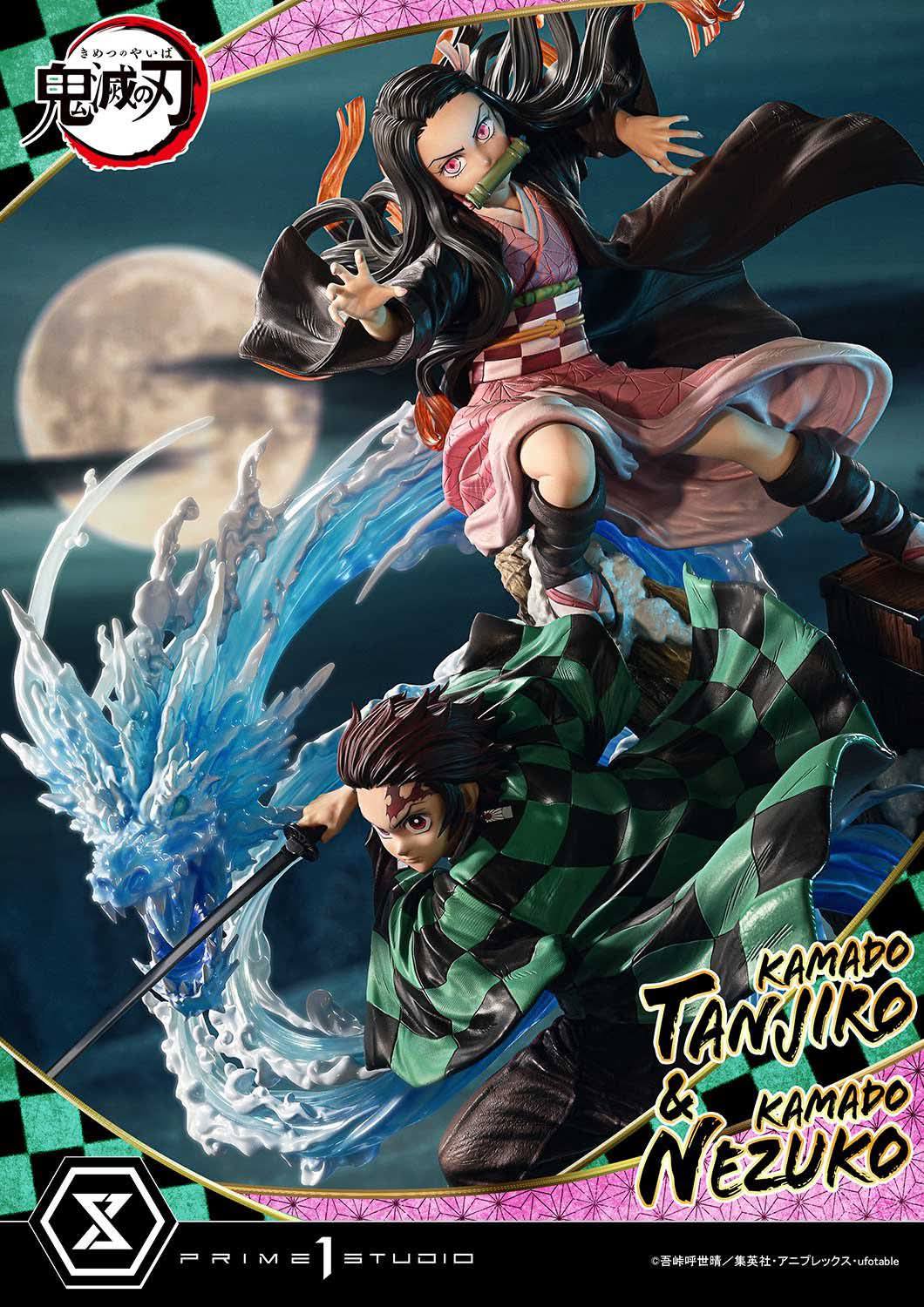 Kamado Tanjiro & Kamado Nezuko resin statue prime 1 studio anime figure