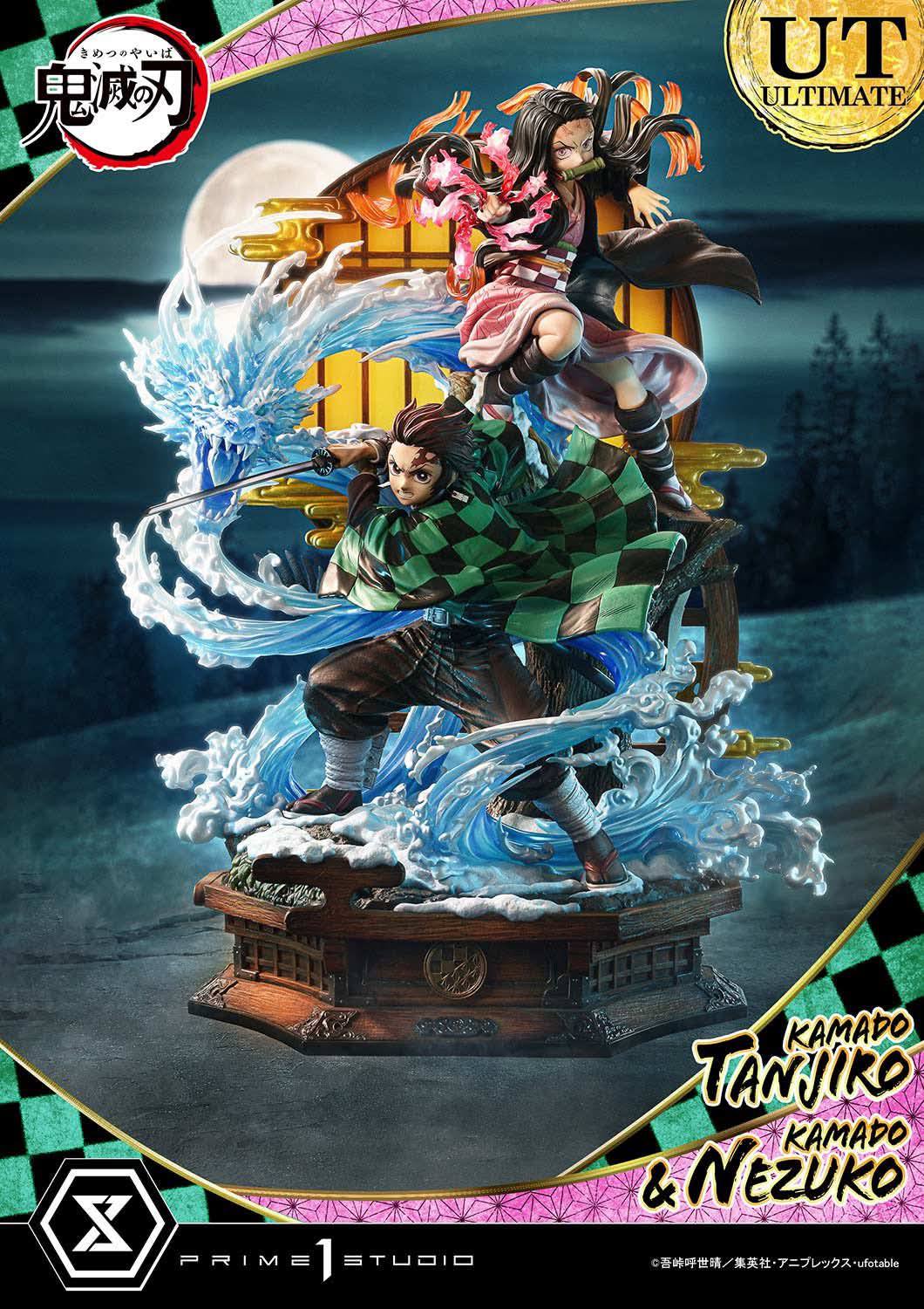 Kamado Tanjiro & Kamado Nezuko resin statue prime 1 studio anime figure