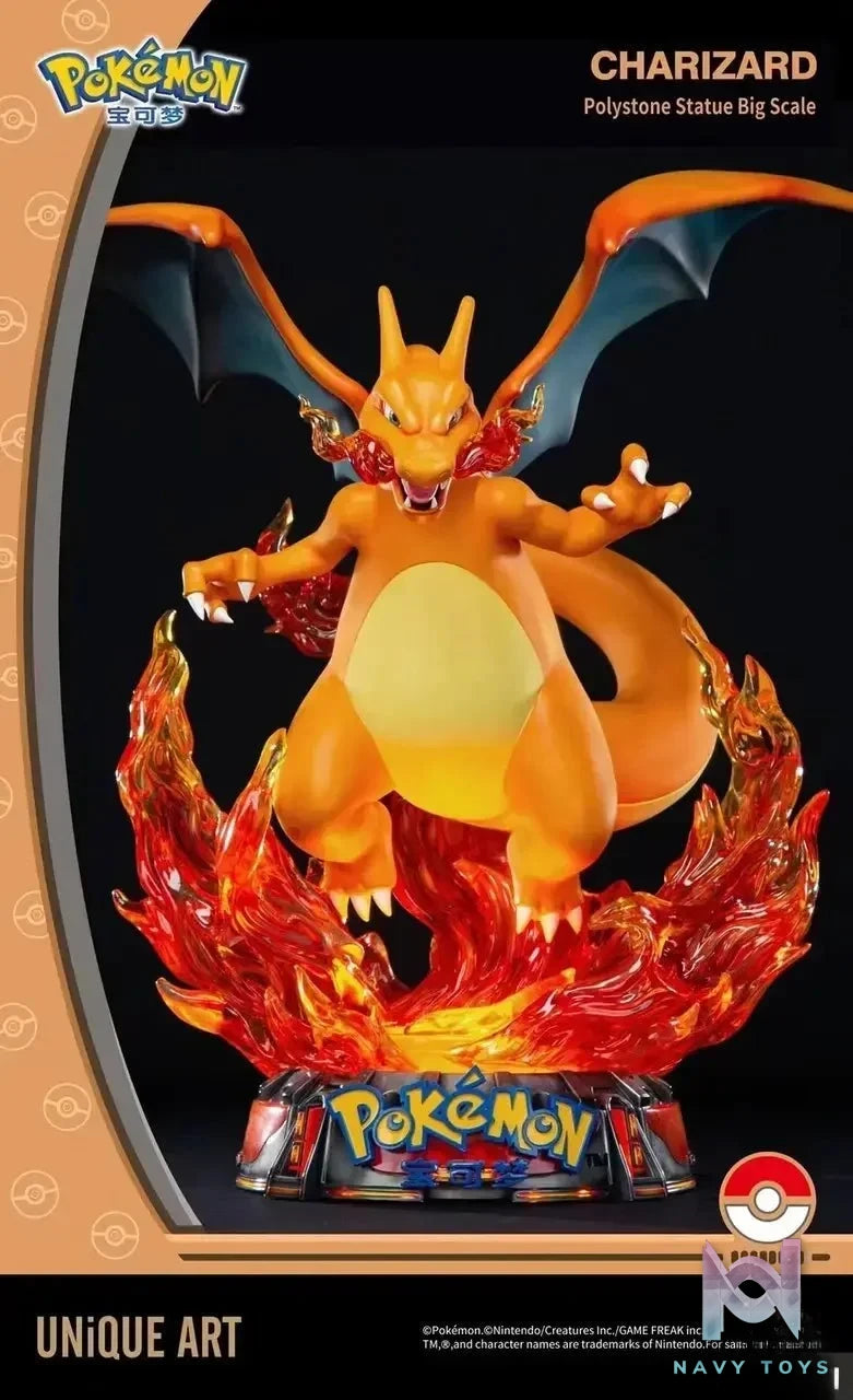 UNIQUE Art Studio - Pokemon Charizard Statue (Licensed) resin statue Navy Toys anime figure