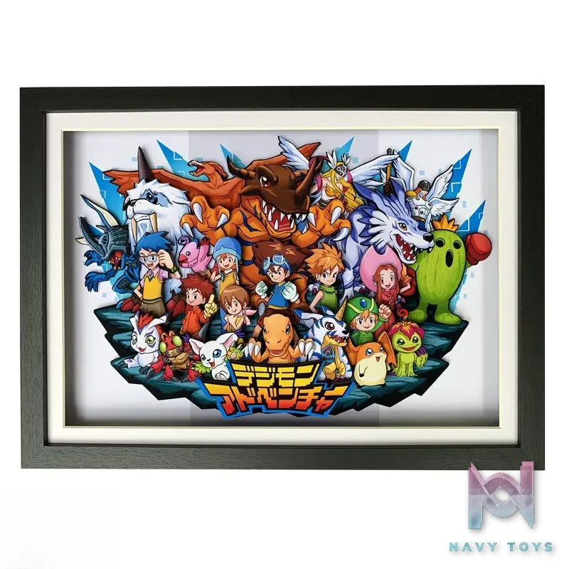 KALA HOME Studio – Digimon Multiple Characters #04 3D Decorative Painting Digimon