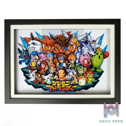KALA HOME Studio – Digimon Multiple Characters #04 3D Decorative Painting Digimon