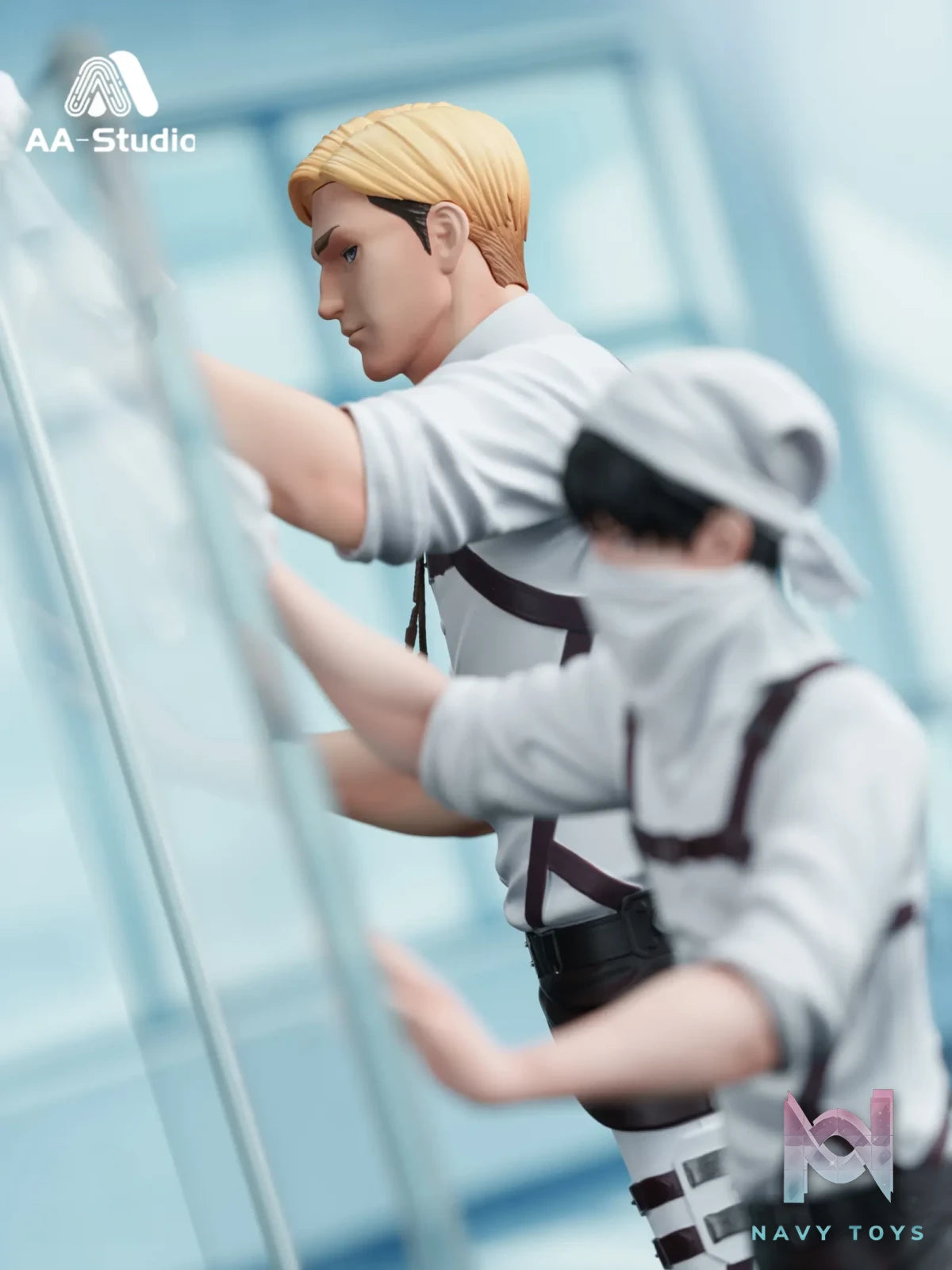 AA Studio – Levi Ackerman X Erwin Smith Window Wiping Attack on Titan