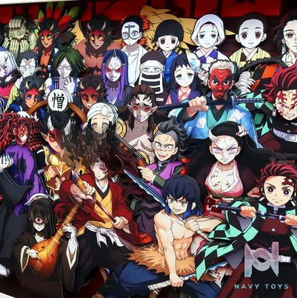 KALA HOME Studio – Demon Slayer Multiple Characters #22 3D Decorative Painting Demon Slayer
