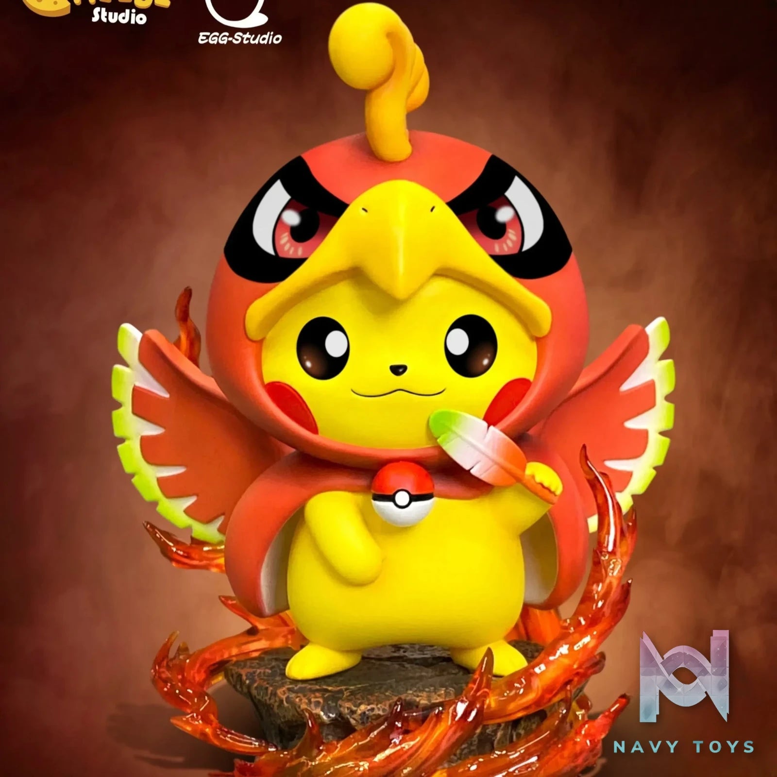EGG Studio & Cheese Studio – Pokémon Ho-Oh Pikachu