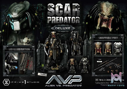 Prime 1 Studio Museum Masterline Alien vs. Predator Scar Predator MMPR-04 MMPR-04DX MMPR-04DXS