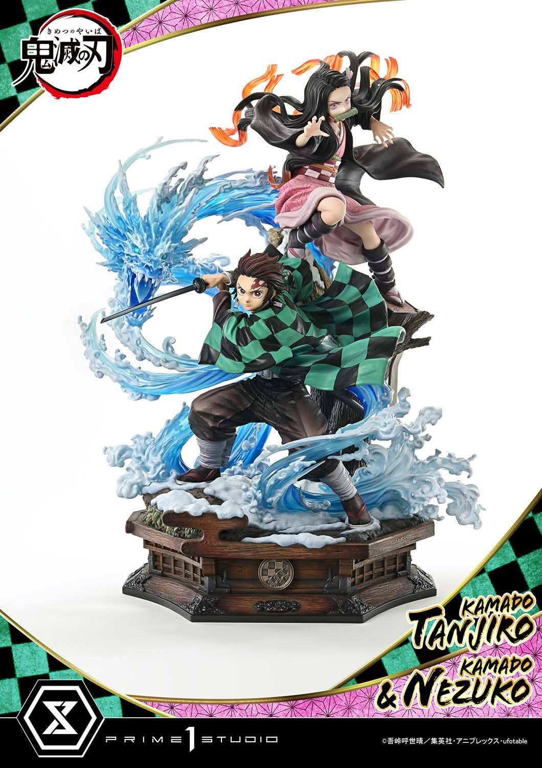 Kamado Tanjiro & Kamado Nezuko resin statue prime 1 studio anime figure