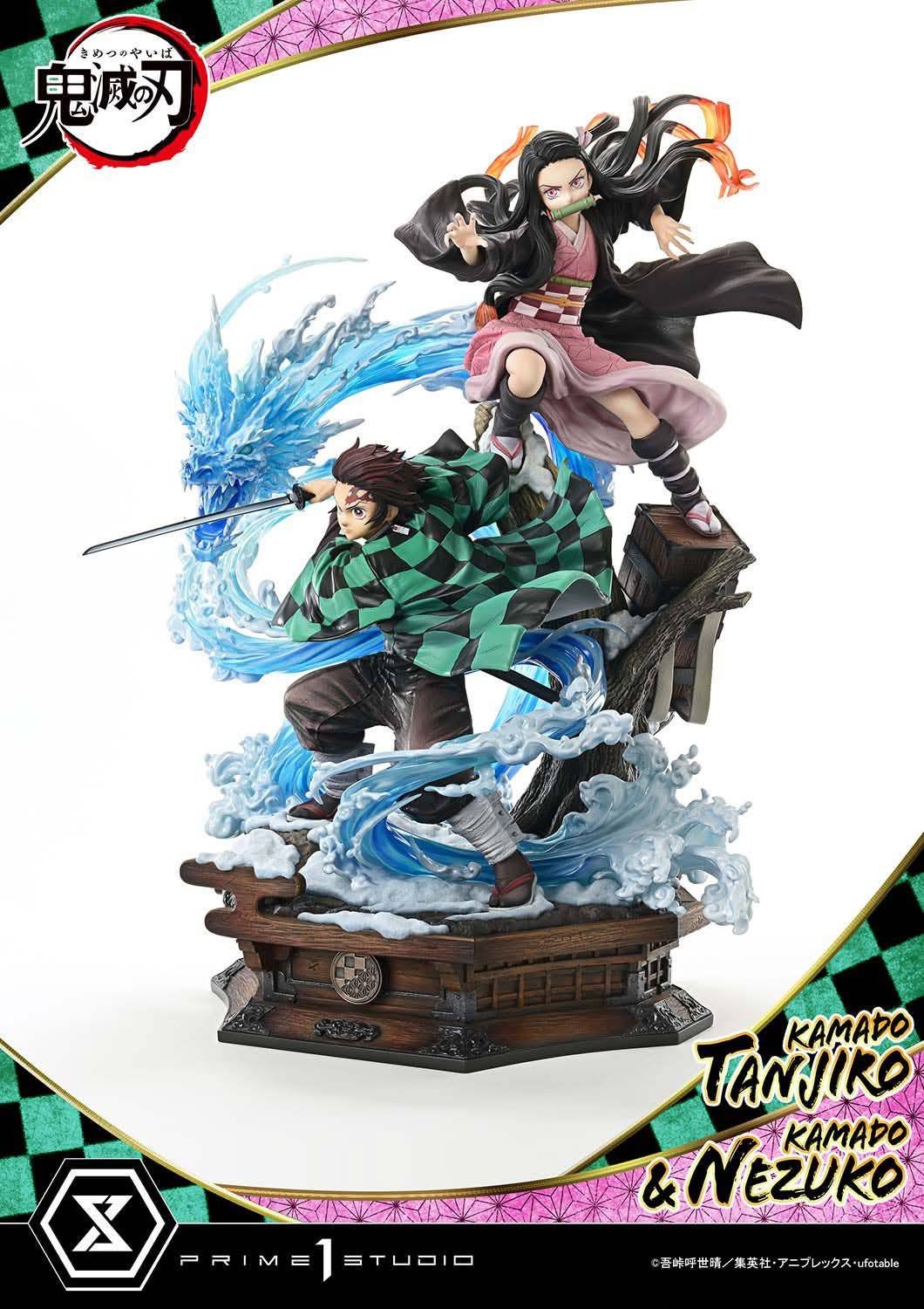 Kamado Tanjiro & Kamado Nezuko resin statue prime 1 studio anime figure