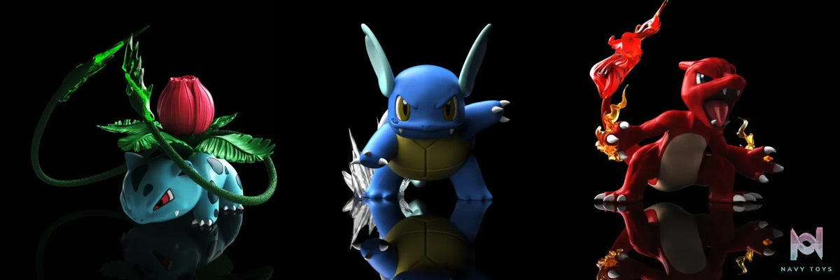 Yi Zhi Qian Bi Studio – Pokémon 1/10 Wartortle & Krabby