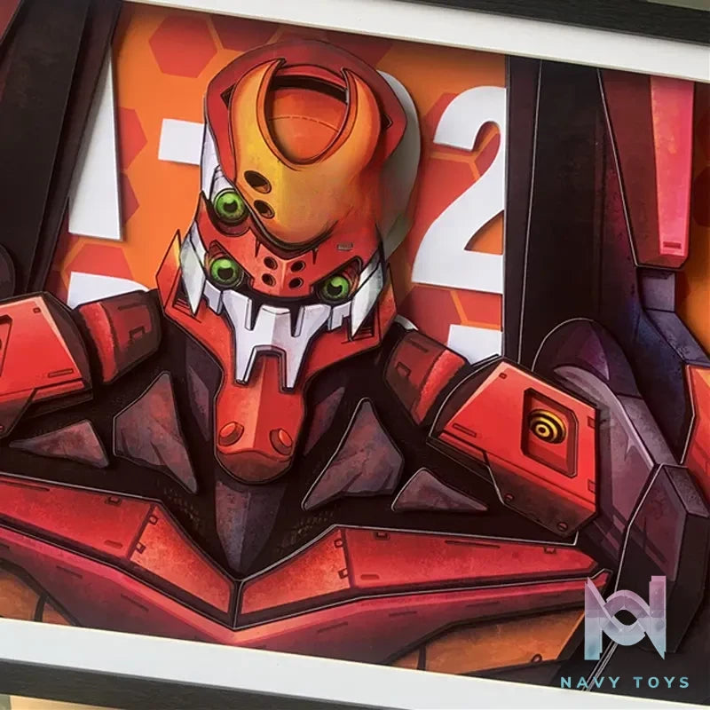 KALA HOME Studio – EVANGELION-02 3D Decorative Painting Neon Genesis Evangelion