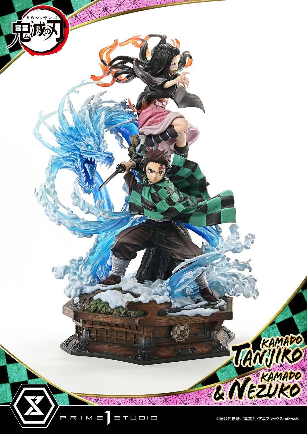 Kamado Tanjiro & Kamado Nezuko resin statue prime 1 studio anime figure