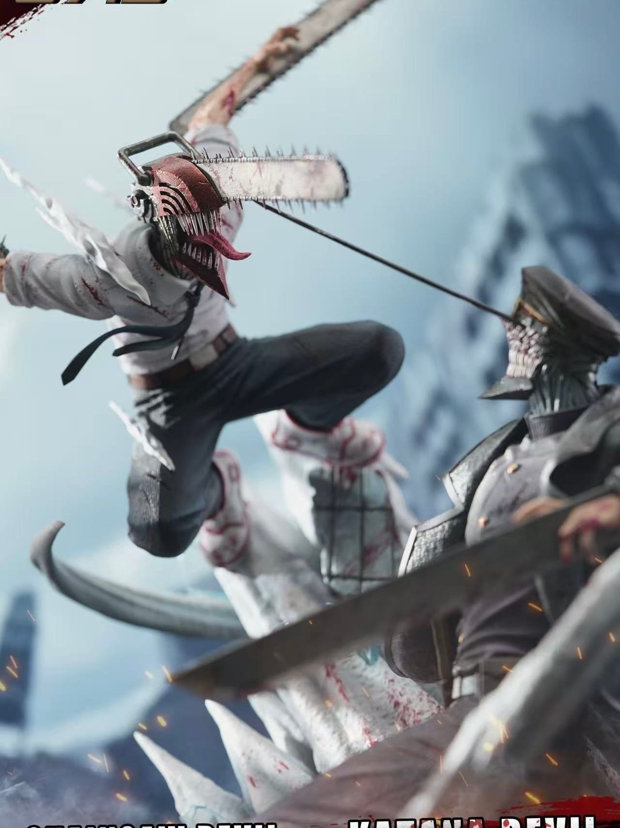 Denji vs Devil of the Knife - Chainsaw Man - 0715 Studio resin statue 0715 Studio anime figure