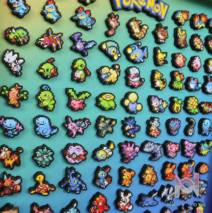 KALA HOME Studio – Generation II Pokémon Pixel Art 3D Decorative Painting Pokémon