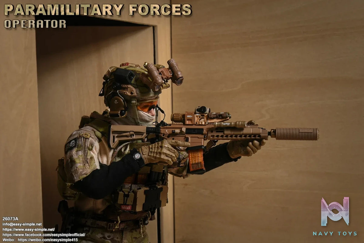 Easy Simple – Paramilitary Forces Operator Action Figure 26073A X 26073B (Licensed)