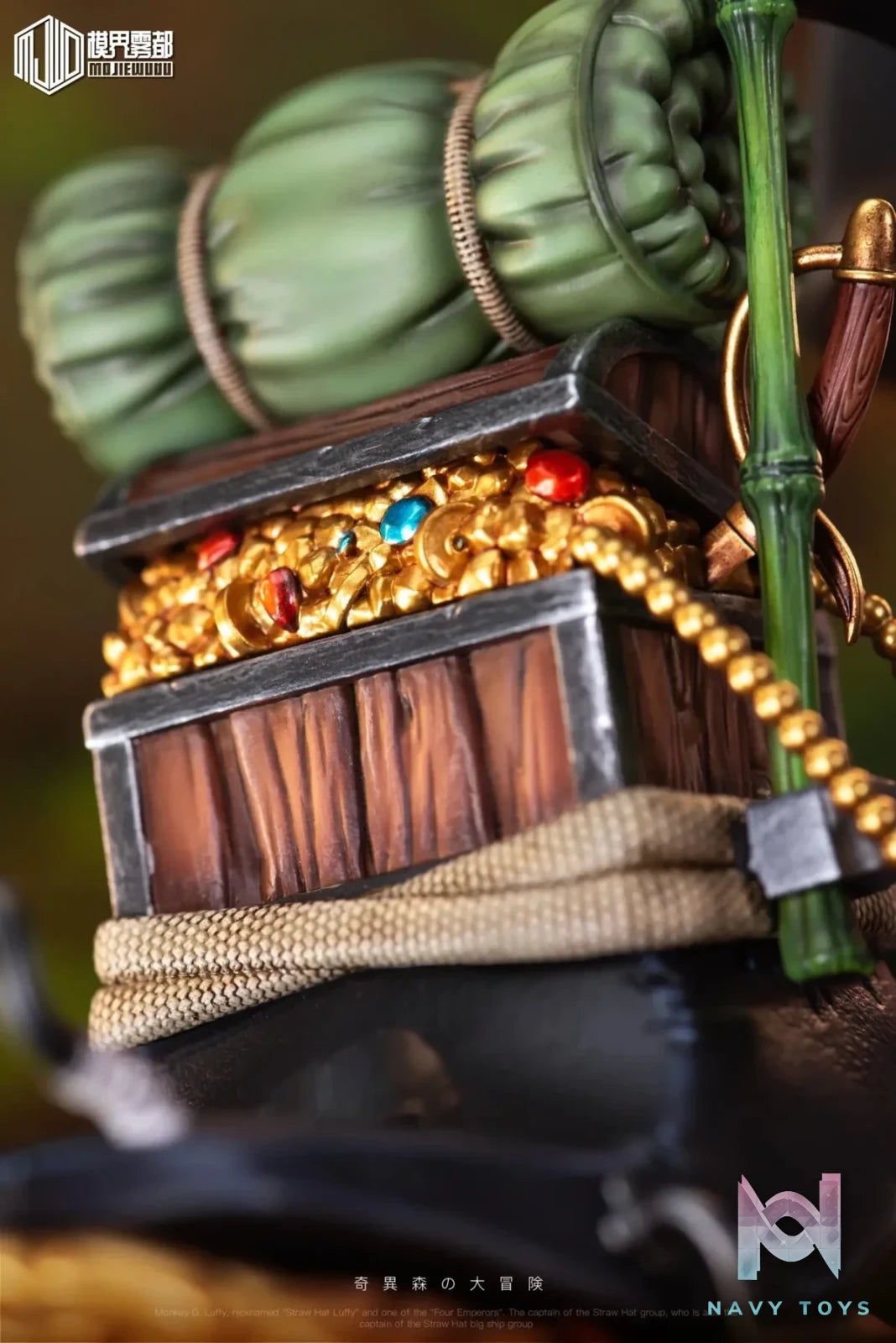 Mo Jie Wu Du Studio - One Piece Strange Forest Adventure 4 Luffy & Fishtail Monkey resin statue Navy Toys anime figure