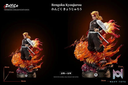 Flame Hashira Kyojuro Rengoku - Demon Slayer - Zayico Studio resin statue Navy Toys anime figure