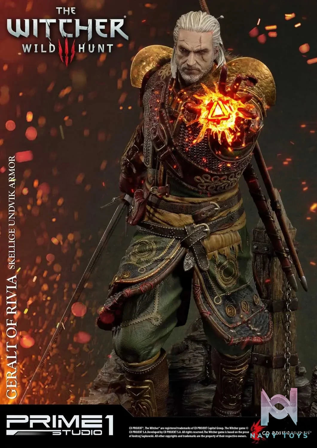 Prime 1 Studio – Premium Masterline The Witcher 3: Wild Hunt Geralt of Rivia Skellige Undvik Armor PMW3-07 PMW3-07EX (Licensed)