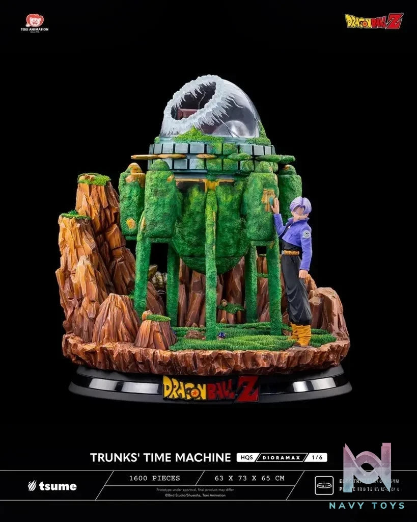 Tsume Studio - Dragon Ball TRUNKS' TIME MACHINE HQS Dioramax 1/6 Scale Statue (Licensed) resin statue Navy Toys anime figure