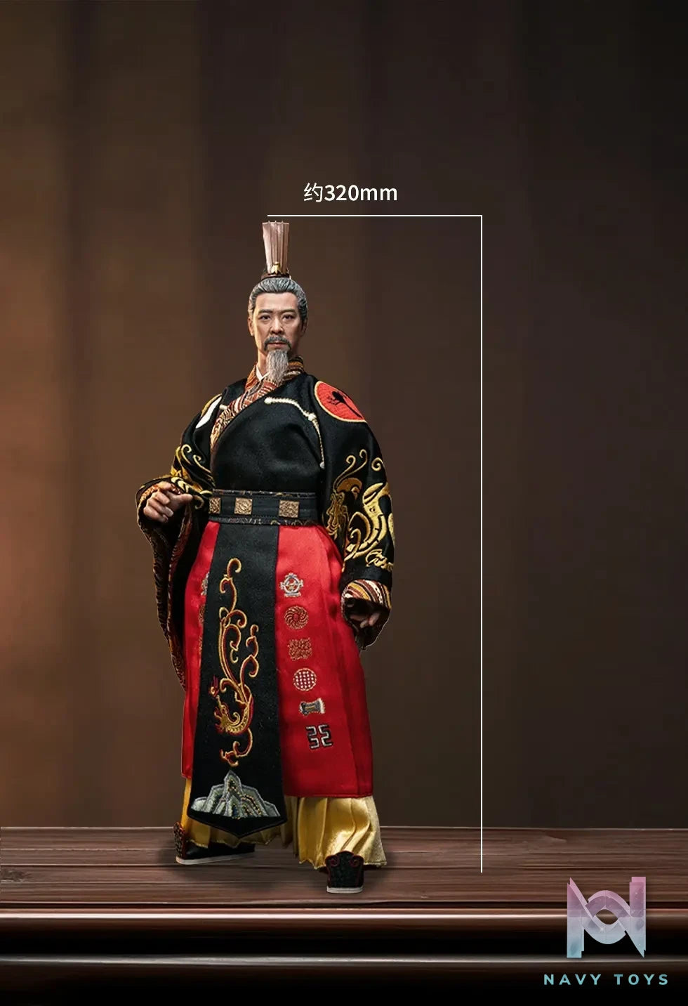 QIANLONG TOYS – Original 1/6th Scale Liu Bei (Embroidered Imperial Edition) Action Figure #QL-002 (Licensed)