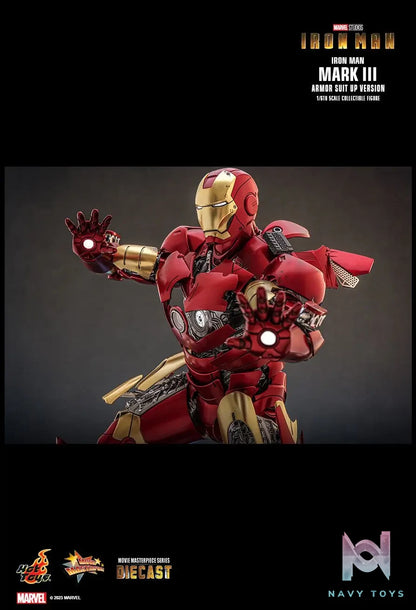 Hottoys – Iron Man Mark III (Armor Suit Up Version) 1/6th scale Collectible Figure MMS825D72 (Licensed)