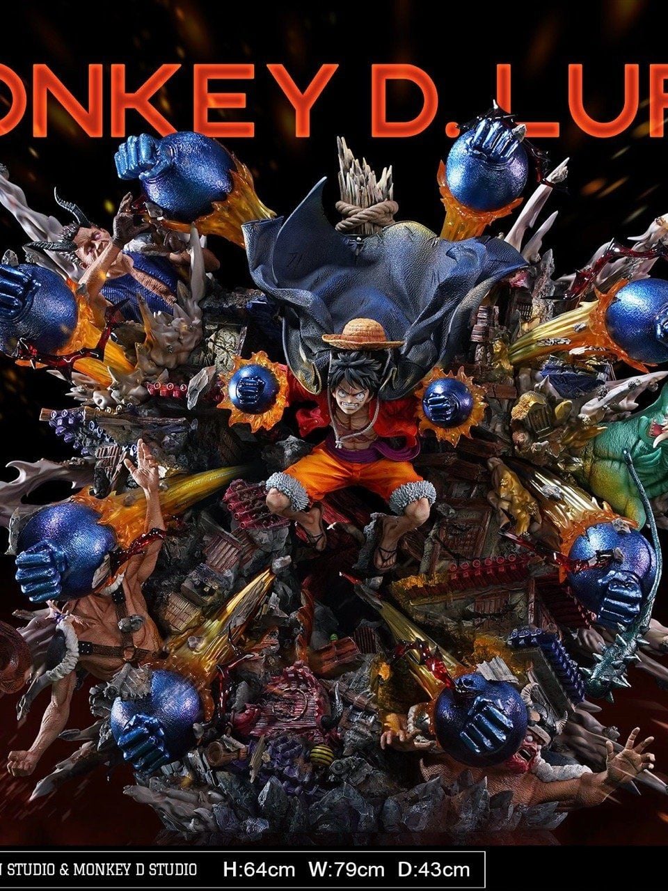 Luffy Gear 3 - One Piece - More Fun x Monkey D Studio resin statue More Fun x Monkey D Studio anime figure