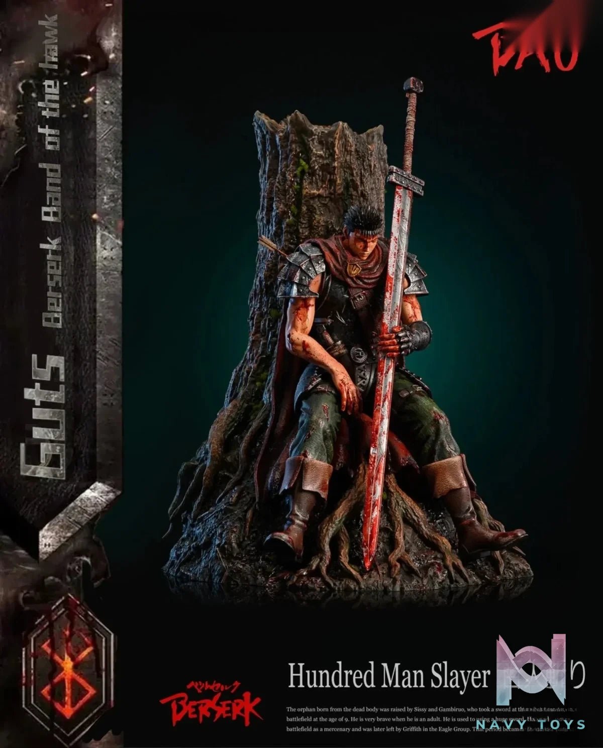 1/6 Guts - Berserk - Bao Studio (Eagle Dark Studio) resin statue Navy Toys anime figure