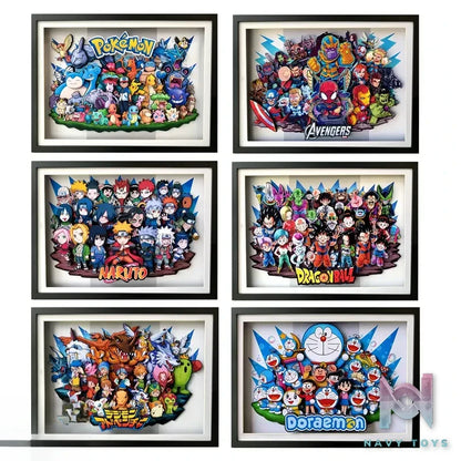 KALA HOME Studio – Marvel Multiple Characters #01 3D Decorative Painting Marvel