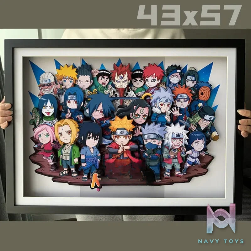 KALA HOME Studio – Naruto Multiple Characters #08 3D Decorative Painting Naruto