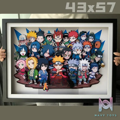 KALA HOME Studio – Naruto Multiple Characters #08 3D Decorative Painting Naruto