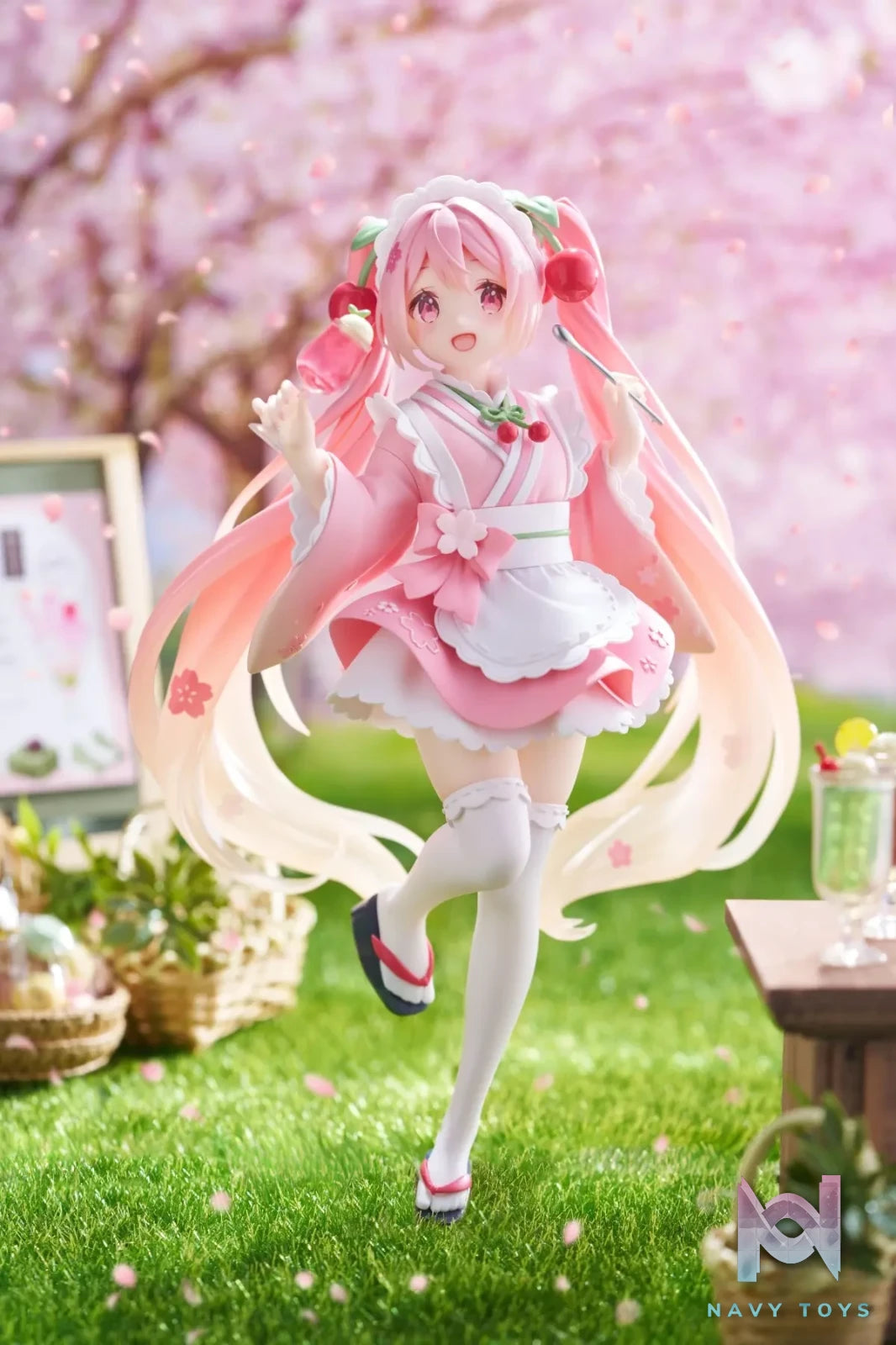 Taito – Piapro Characters – Hatsune Miku – Coreful Figure – Sakura, Wafuu Kissa ver. (Licensed)