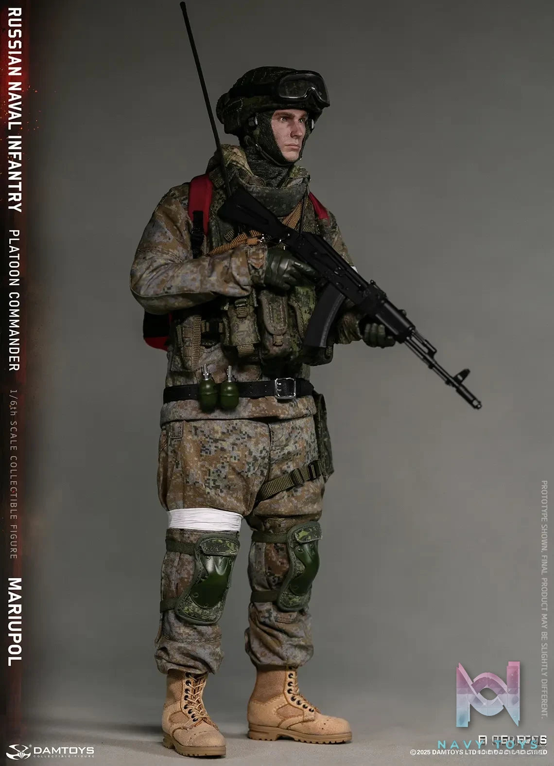 DAMTOYS – 1/6 RUSSIAN NAVAL INFANTRY COMMANDER MARIUPOL NO.78111 (Licensed)