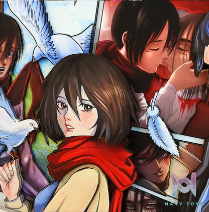 KALA HOME Studio – Eren X Mikasa 3D Decorative Painting Attack on Titan