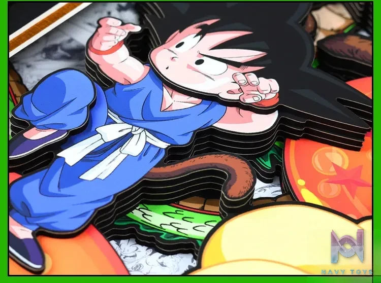 Yu Zhi Jiang Studio – Son Goku 3D Decorative Painting Dragon Ball