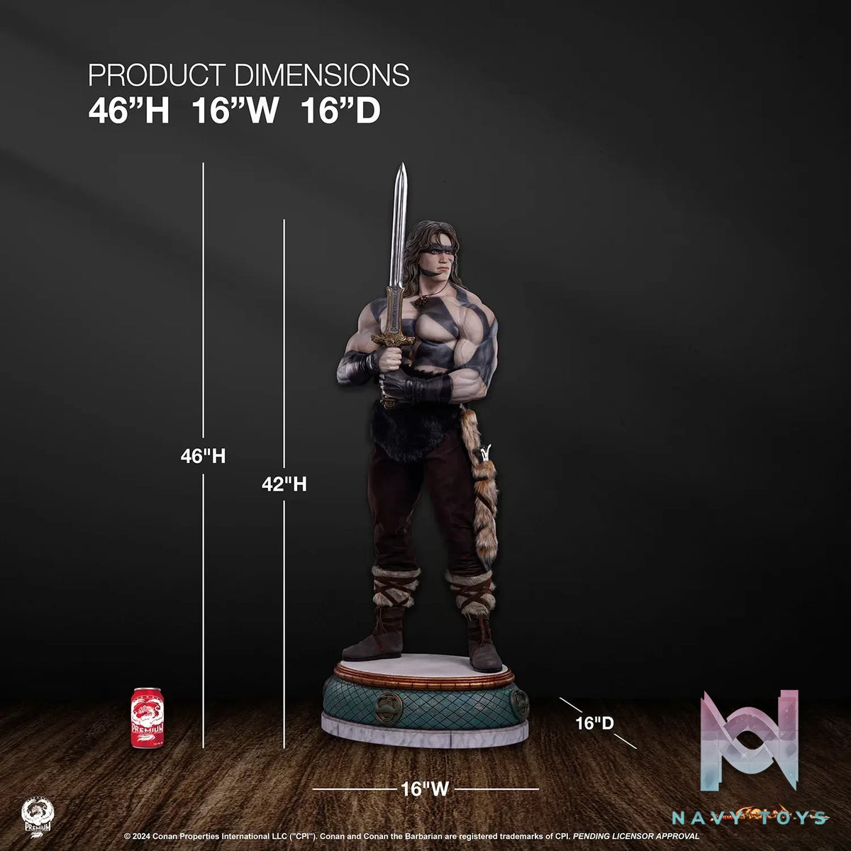 Sideshow Collectibles X Premium Collectibles Studio – Conan 1/2 Scale Elite Series Statue (Licensed)