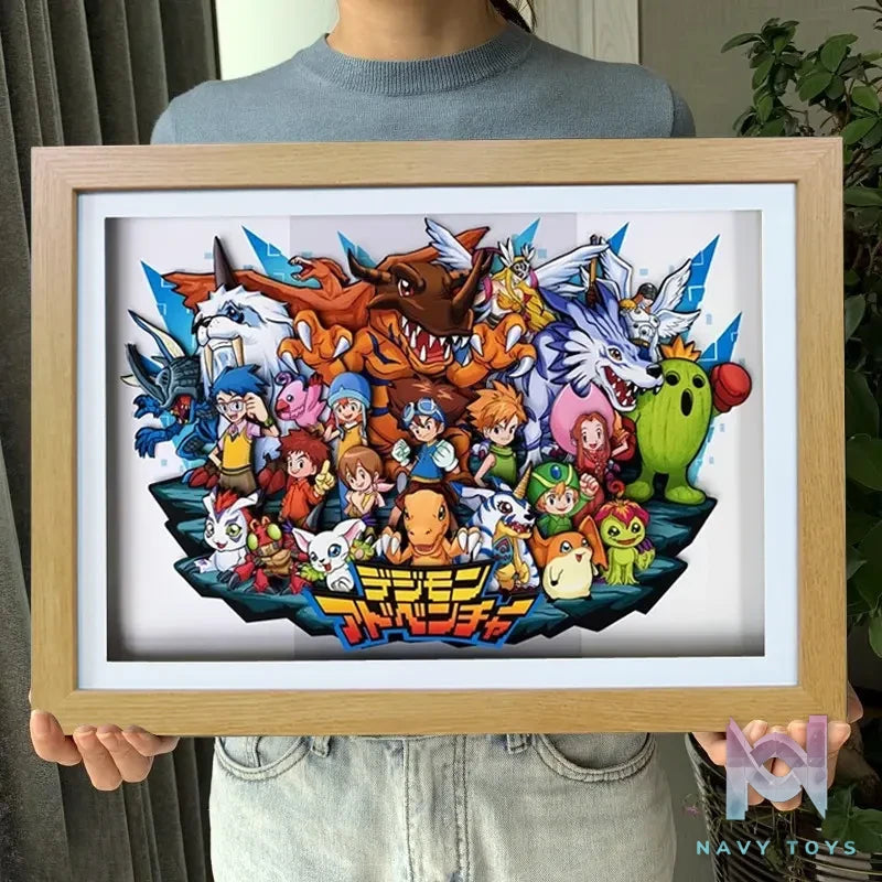 KALA HOME Studio – Digimon Multiple Characters #04 3D Decorative Painting Digimon