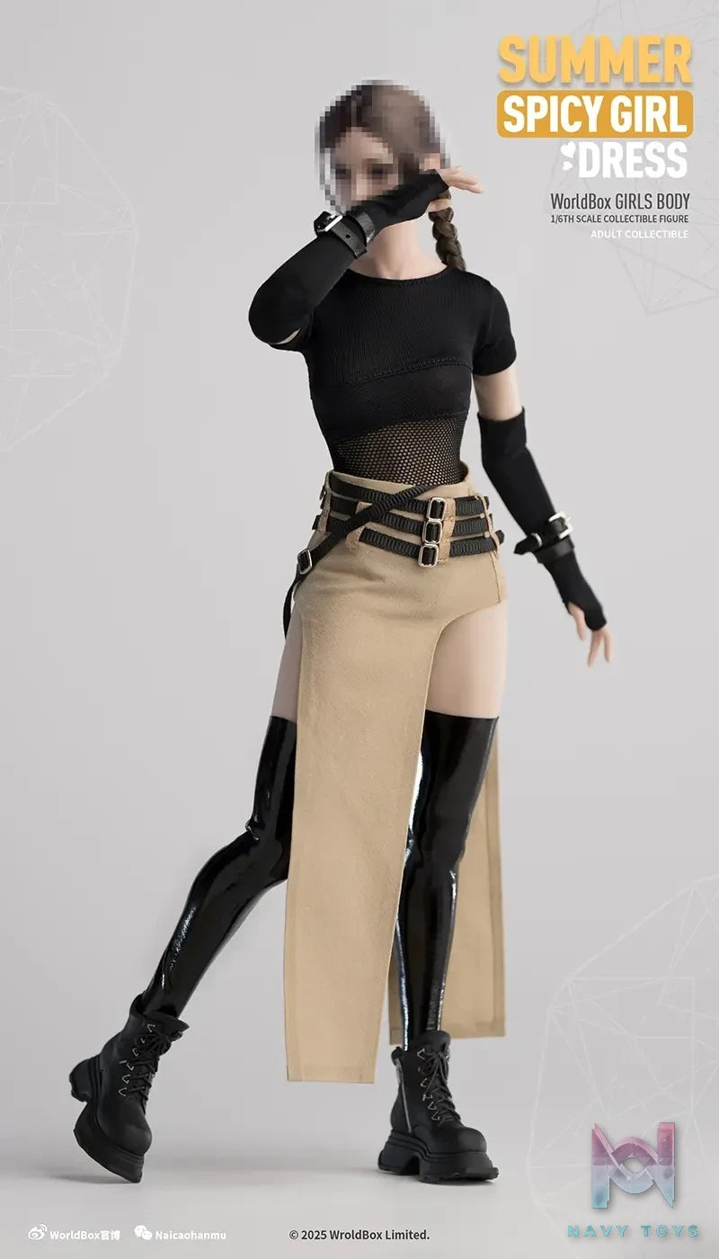 Worldbox – Original 1/6 Spring and Summer Mesh Slit Low Waist Skirt (Licensed)