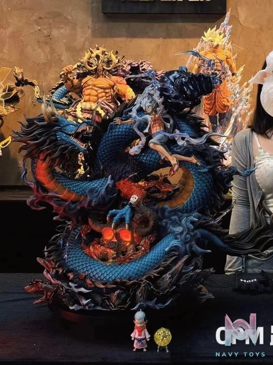 Luffy Nika vs Kaido Dragon - One Piece - OPM Studio resin statue opm studio anime figure