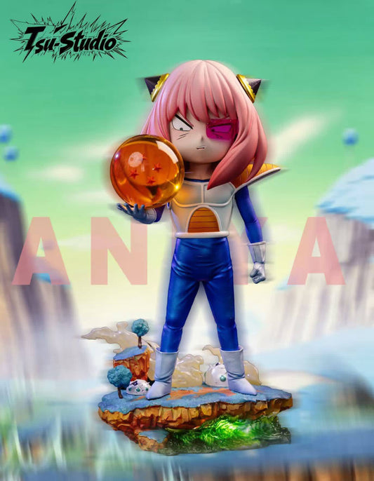 Anya Cosplay Vegeta resin statue Tsu studio anime figure