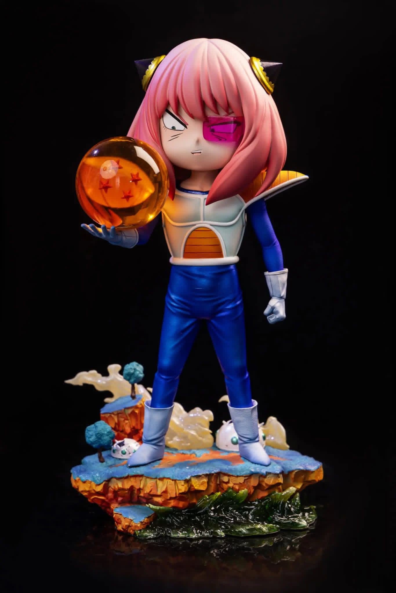 Anya Cosplay Vegeta resin statue Tsu studio anime figure