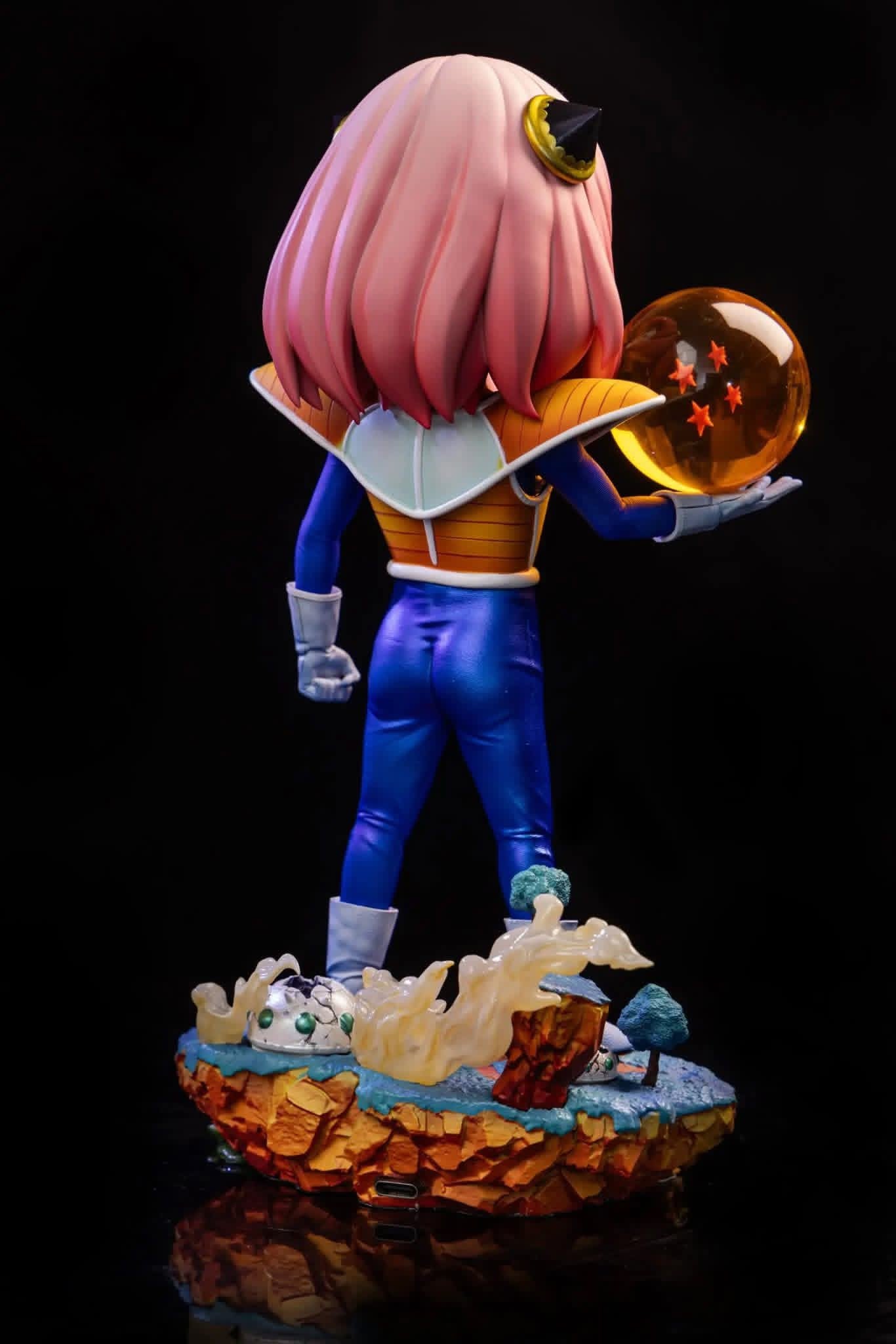 Anya Cosplay Vegeta resin statue Tsu studio anime figure