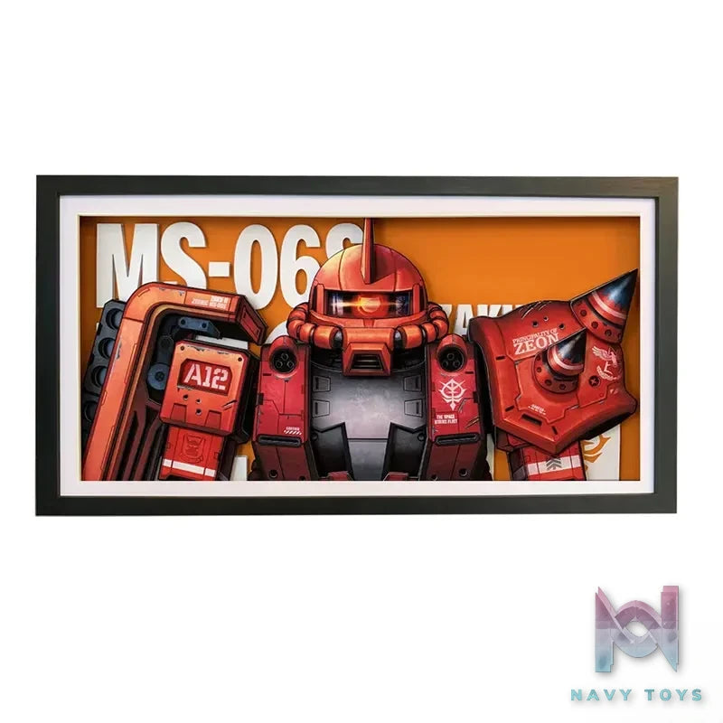 KALA HOME Studio – Zaku 3D Decorative Painting Gundam
