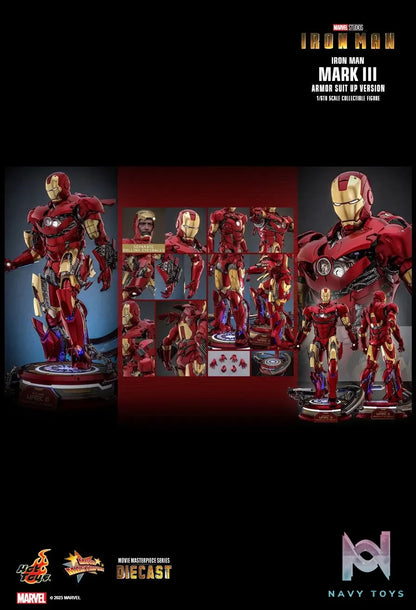 Hottoys – Iron Man Mark III (Armor Suit Up Version) 1/6th scale Collectible Figure MMS825D72 (Licensed)