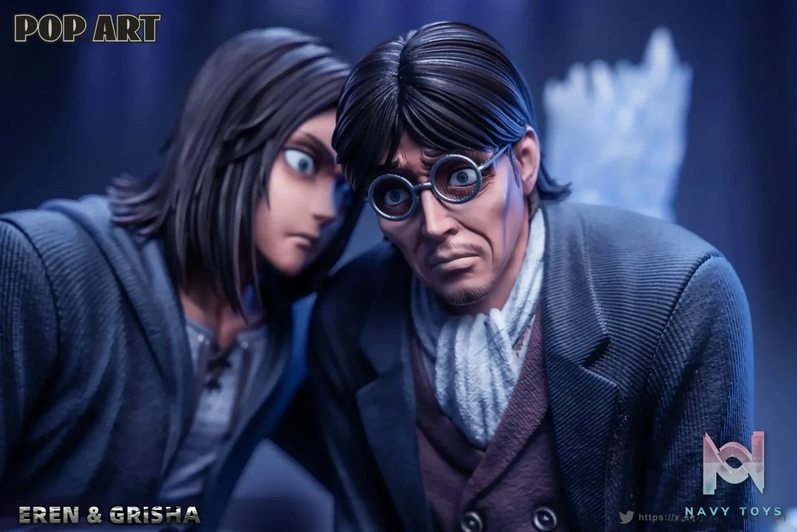 POP.ART Studio - Eren X Grisha Attack on Titan resin statue Navy Toys anime figure