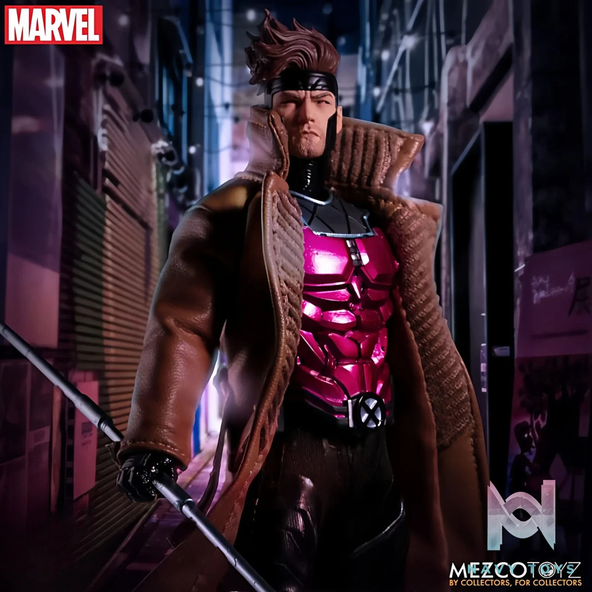 Mezco Studio – 1/12 Marvel Comic Version Gambit Action Figure (Licensed)