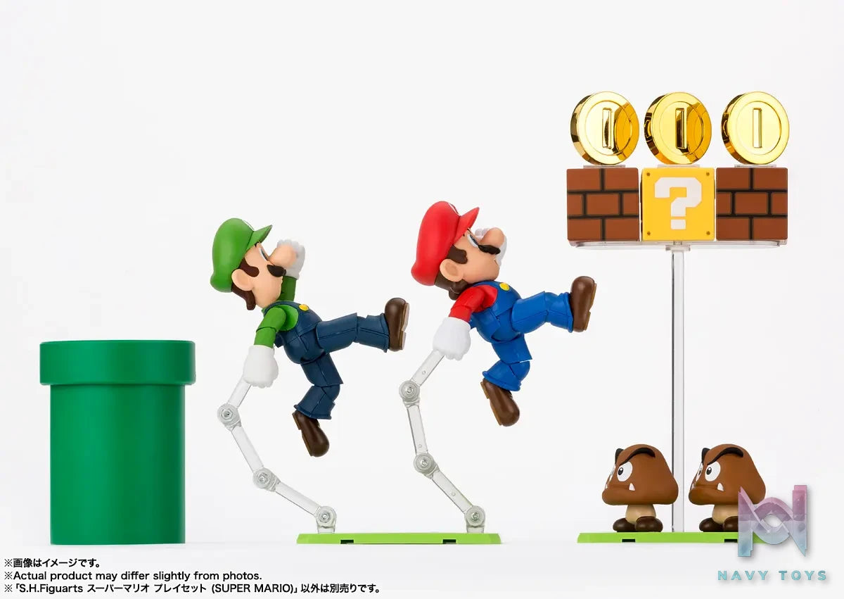 BANDAI SPIRITS – S.H.Figuarts Super Mario Playset SUPER MARIO (Licensed)