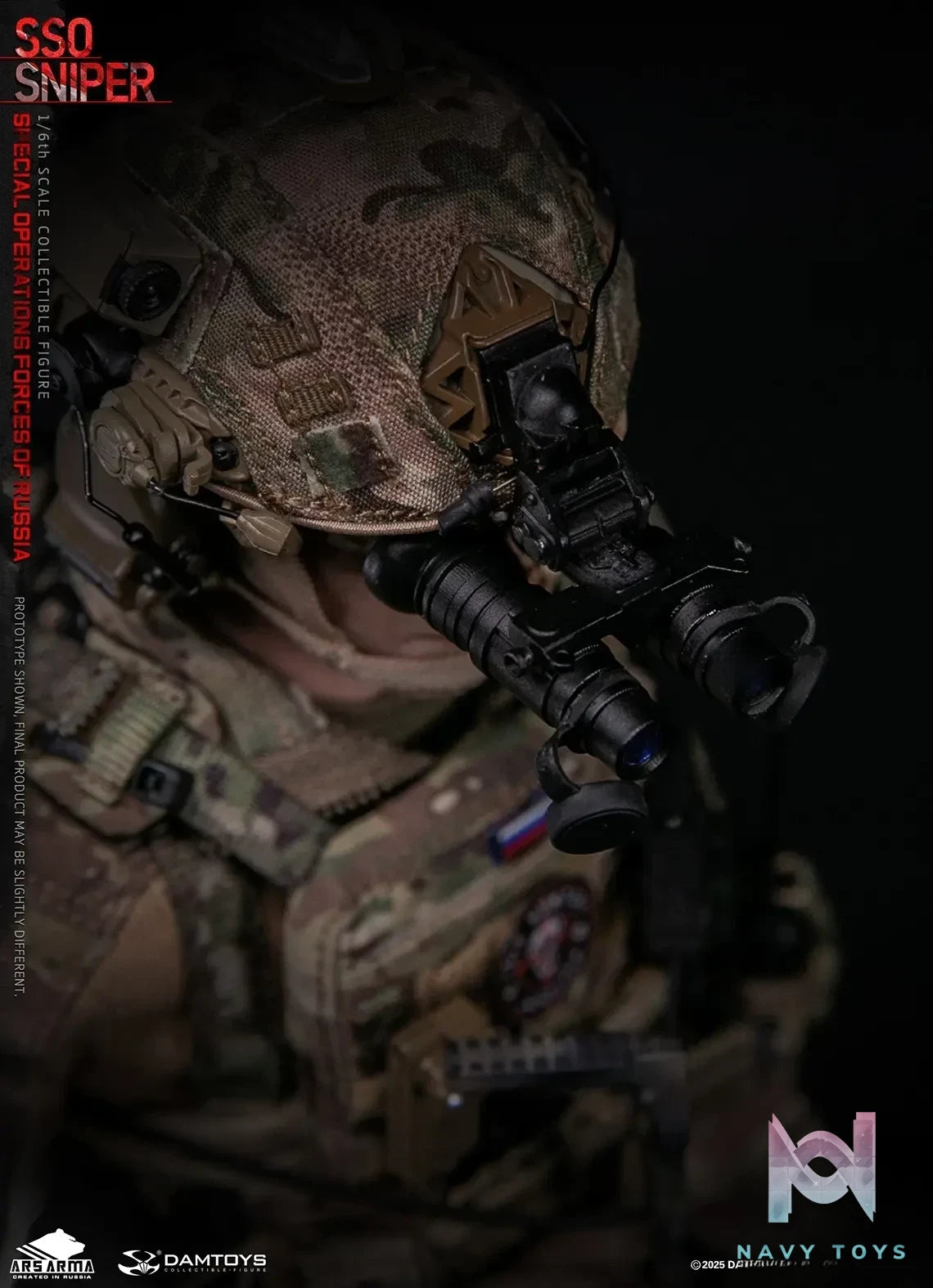 DAMTOYS – 1/6 Scale Russian Federation SSO Special Forces Sniper Item No. 78108 (Licensed)